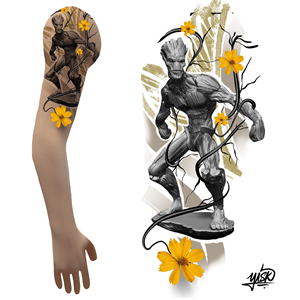 Tattoo Design by El Yisk 2 for this project | Design #29674756