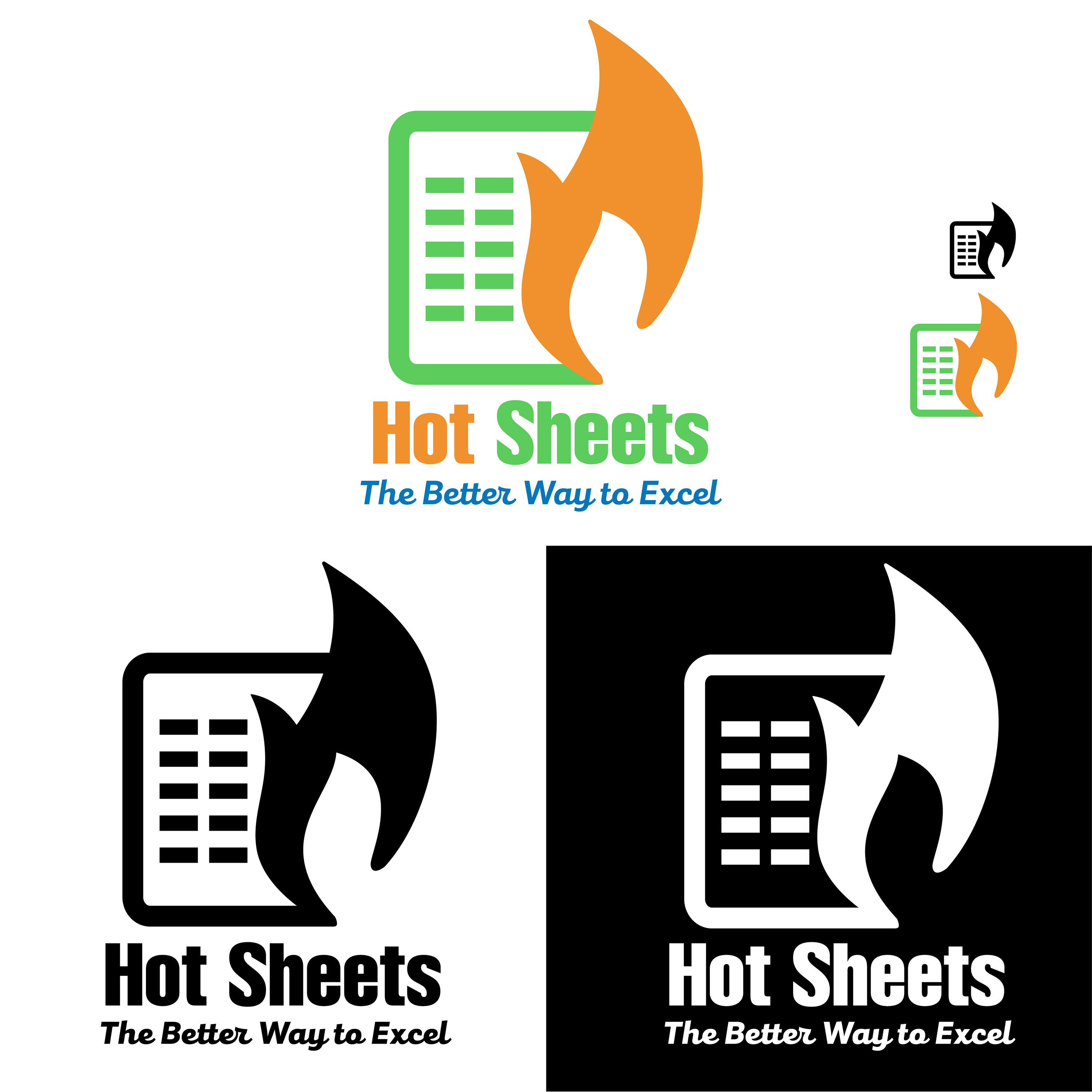 Modern, Playful, Online Learning Logo Design for Hot Sheets (tagline