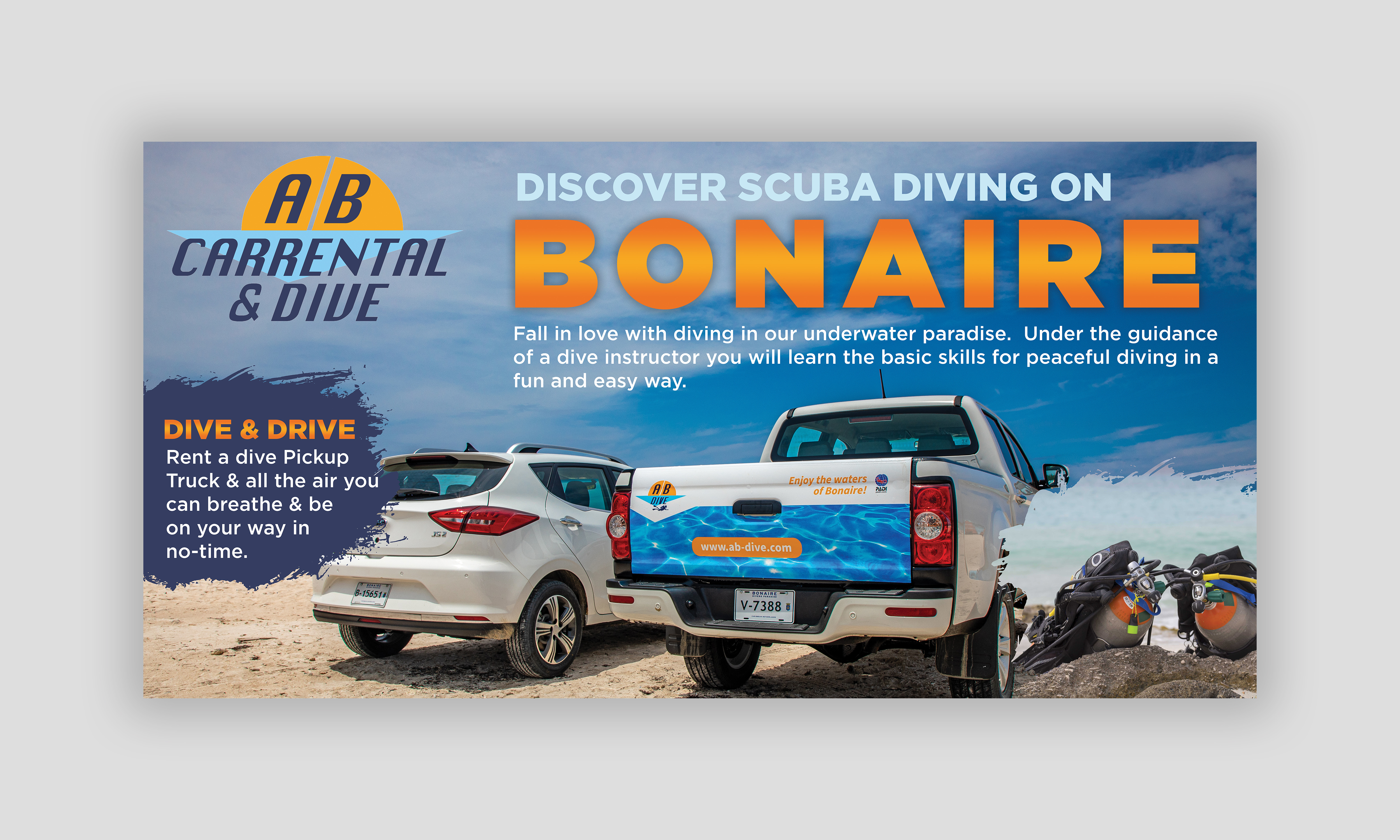 Diseño Gráfico por Sun Creative para AB Dive | Diseño #29671641