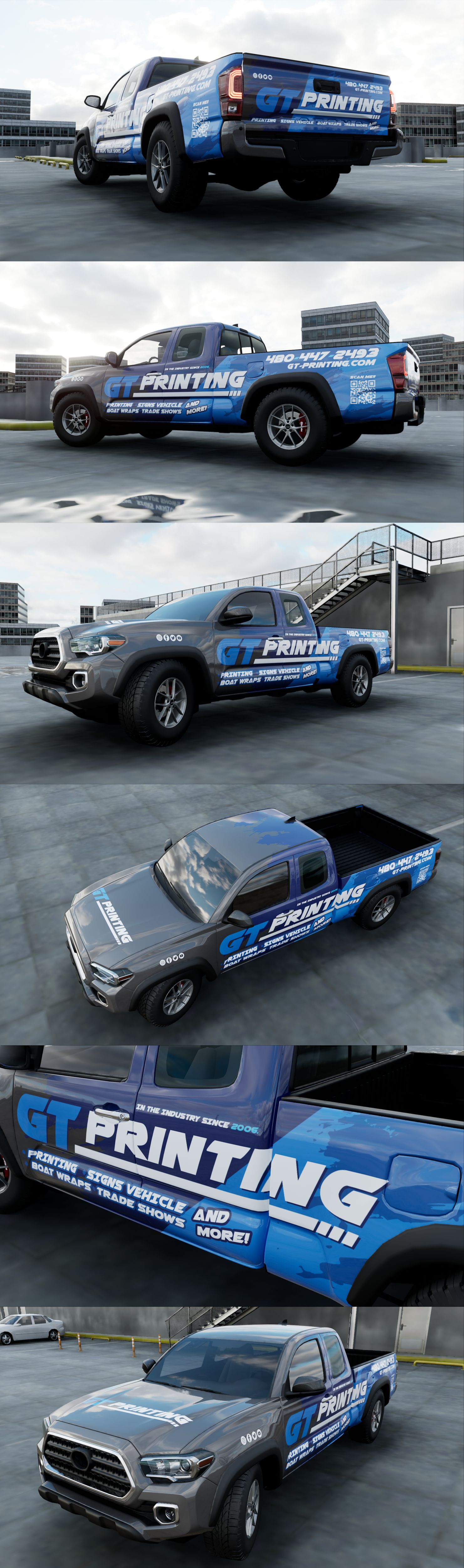 Diseño de Rotulación de Vehículo por VEDG para GT Printing | Diseño #29670717