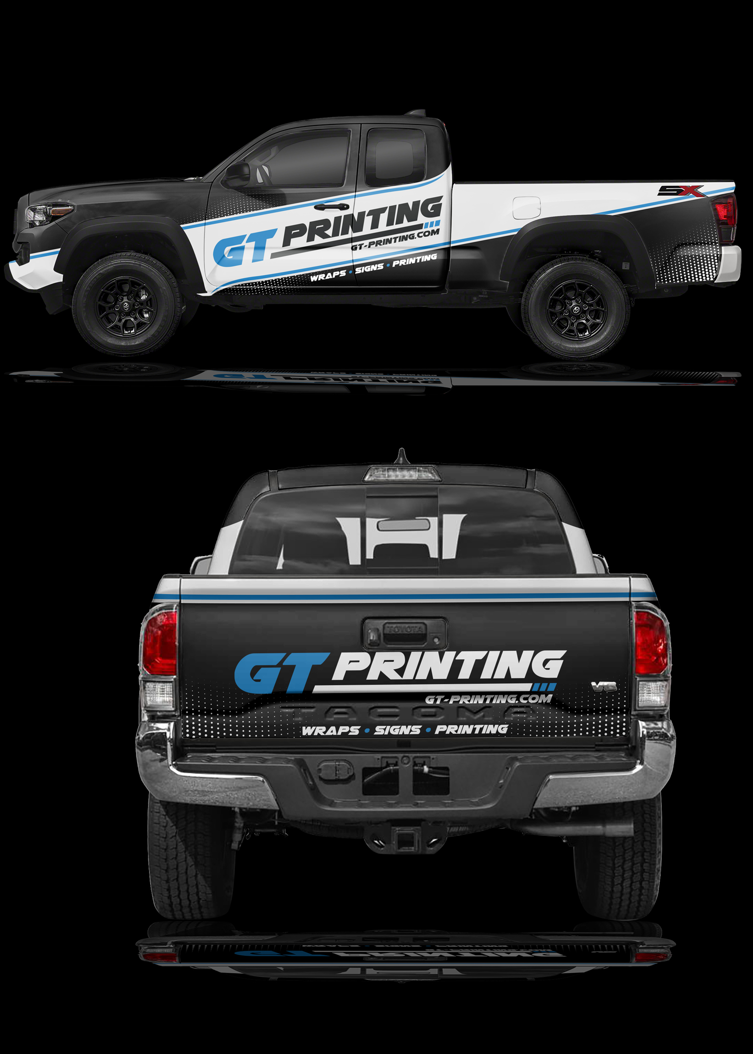 Diseño de Rotulación de Vehículo por RubelRir para GT Printing | Diseño #29692294