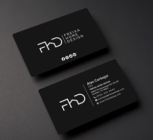 Business Card Design by Cretive Moon for Freixa Home Design, LLC | Design #29697780