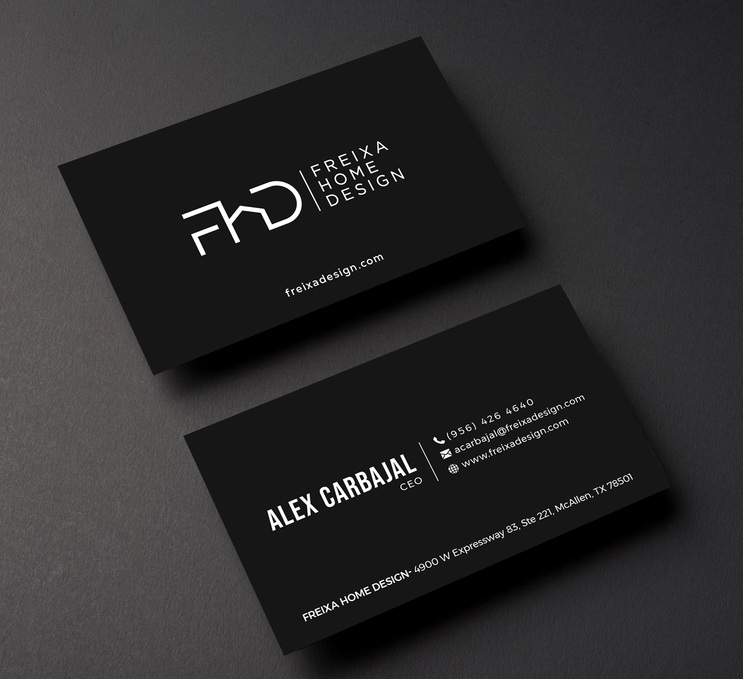 Business Card Design by Creative Moon Design for Freixa Home Design, LLC | Design #29697781