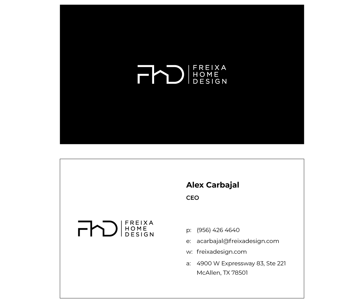 Business Card Design by Simple_design_1234 for Freixa Home Design, LLC | Design #29674992