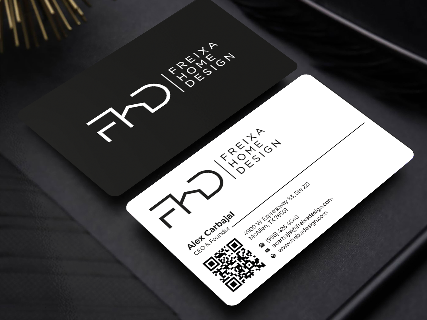 Business Card Design by Graphixpointt for Freixa Home Design, LLC | Design #29666447
