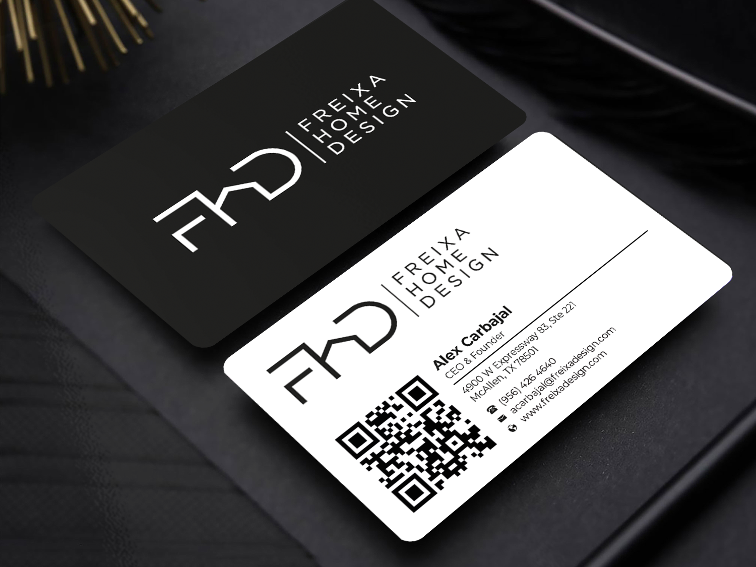 Business Card Design by Graphixpointt for Freixa Home Design, LLC | Design #29666451