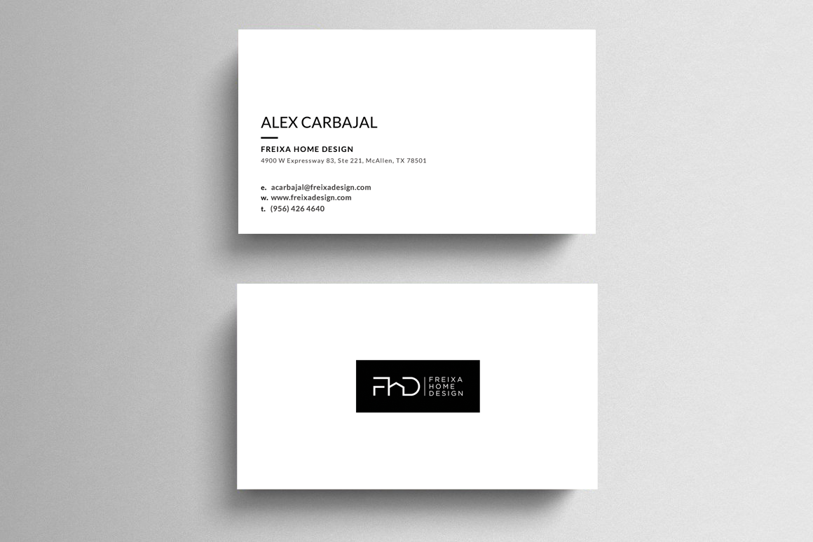 Visitenkarten-Design von  Artman für Freixa Home Design, LLC | Design #29683805