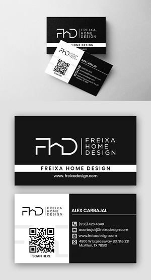Visitenkarten-Design von debdesign für Freixa Home Design, LLC | Design: #29685474