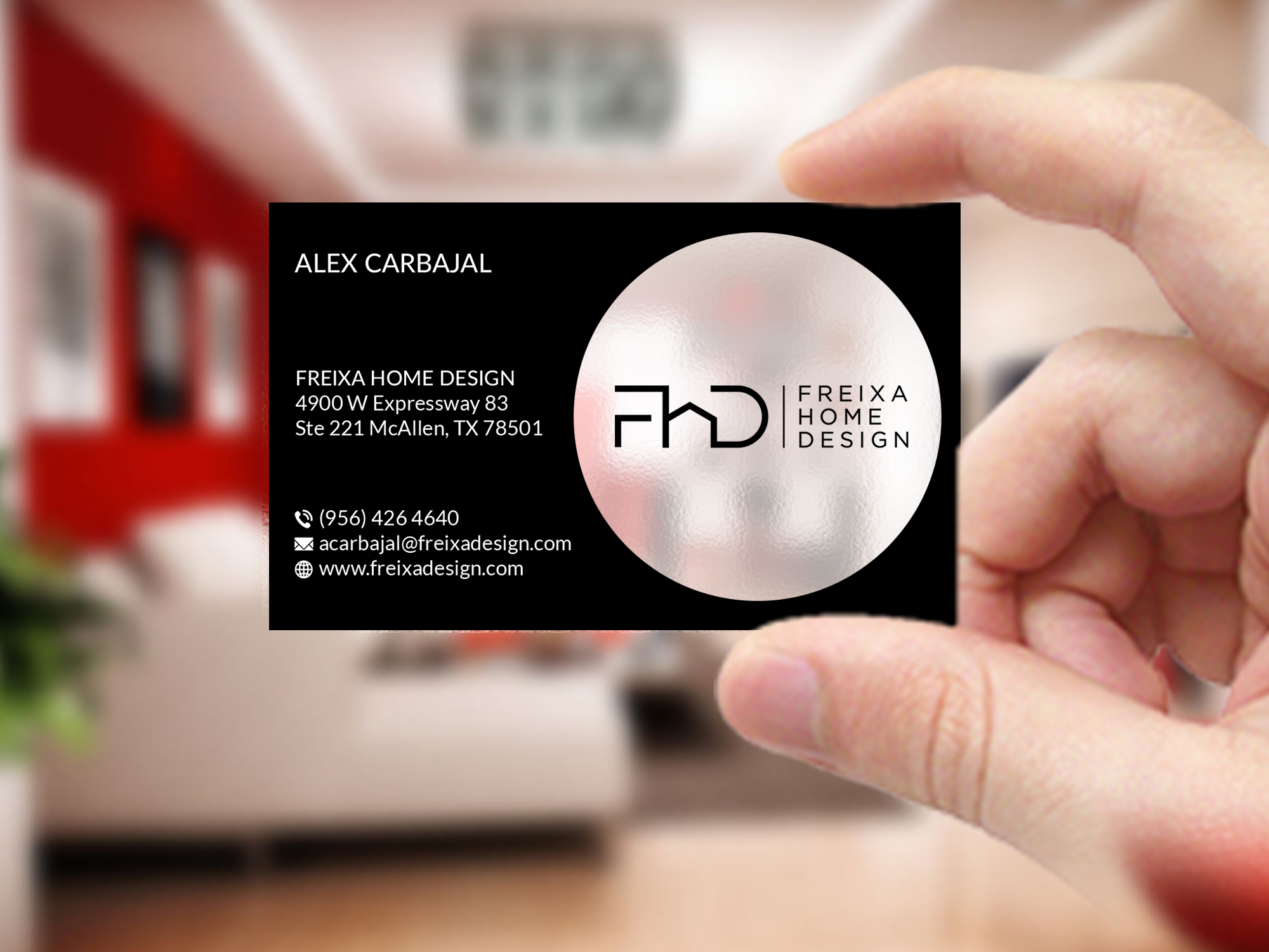 Business Card Design by Creations Box 2015 for Freixa Home Design, LLC | Design #29677323