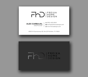 Business Card Design by Uttom 2 for Freixa Home Design, LLC | Design: #29697435