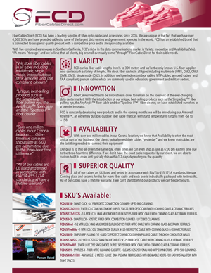 Design Graphique par LOM pour FiberCablesDirect.com | Design : #29681134