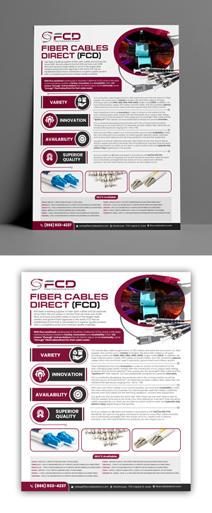 Design Graphique par debdesign pour FiberCablesDirect.com | Design : #29673612