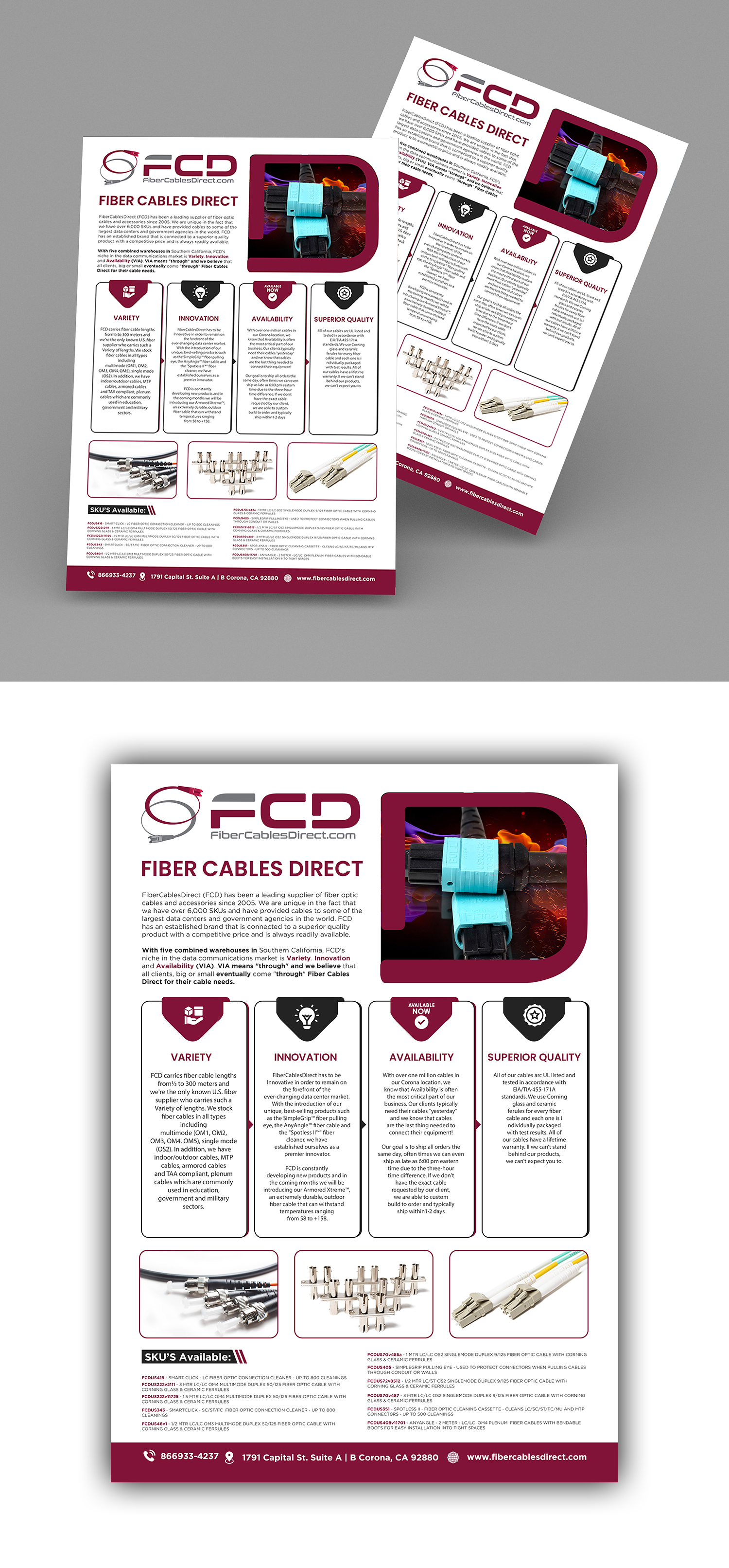 Design Graphique par debdesign pour FiberCablesDirect.com | Design #29673914