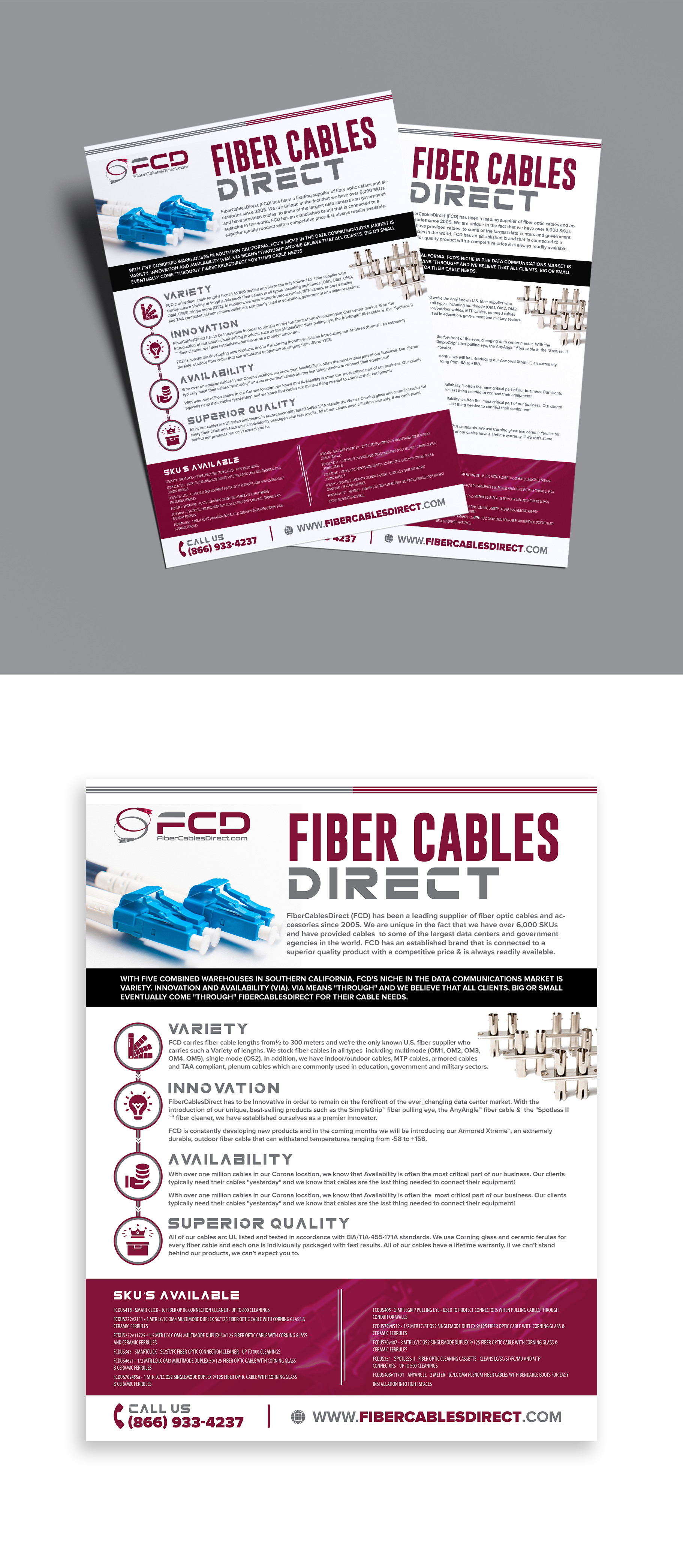 Design Graphique par debdesign pour FiberCablesDirect.com | Design #29675113