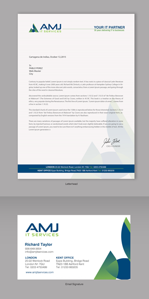 Stationery Design by chandrayaan.creative for this project | Design: #29706445