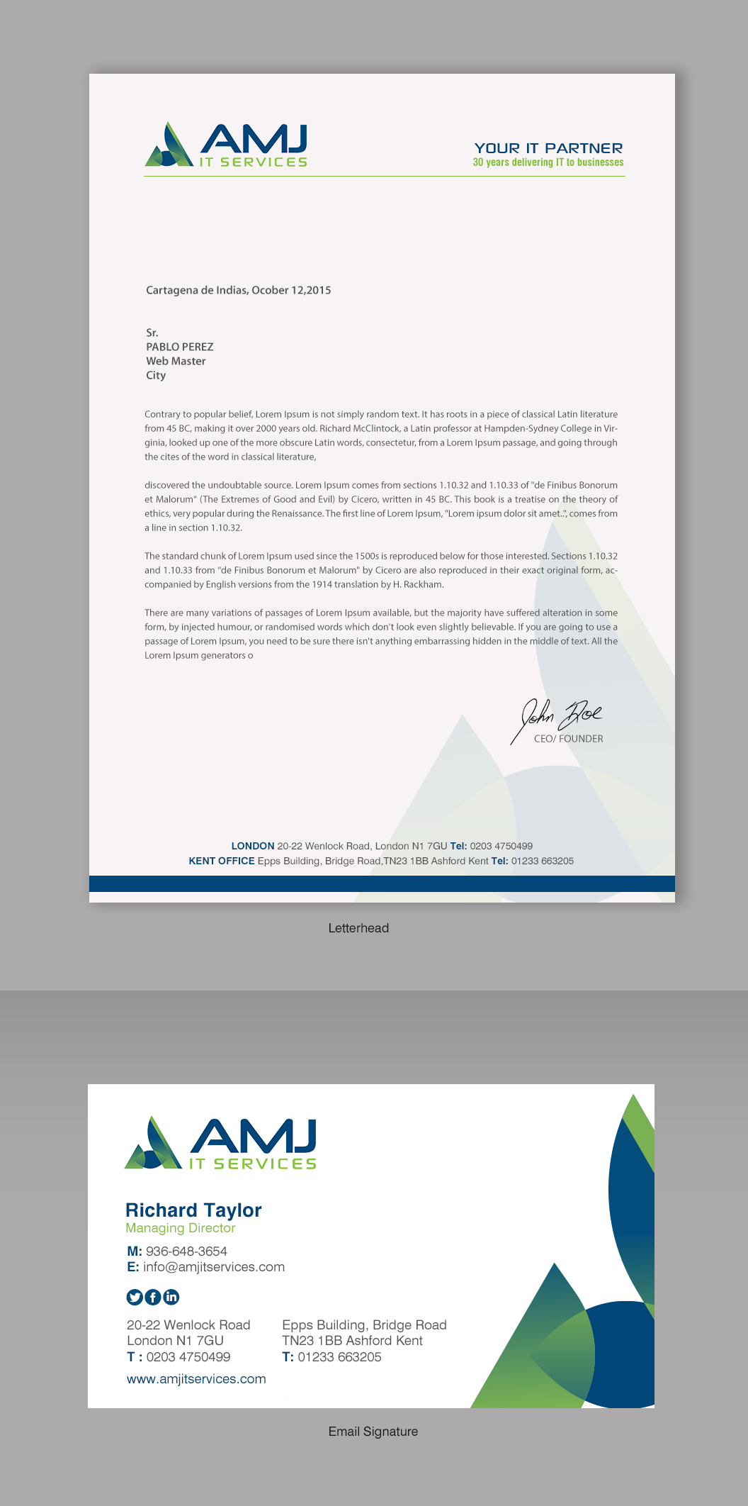 Stationery Design by chandrayaan.creative for this project | Design #29713134