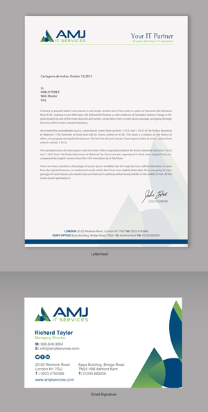 Stationery Design by chandrayaan.creative for this project | Design: #29713174