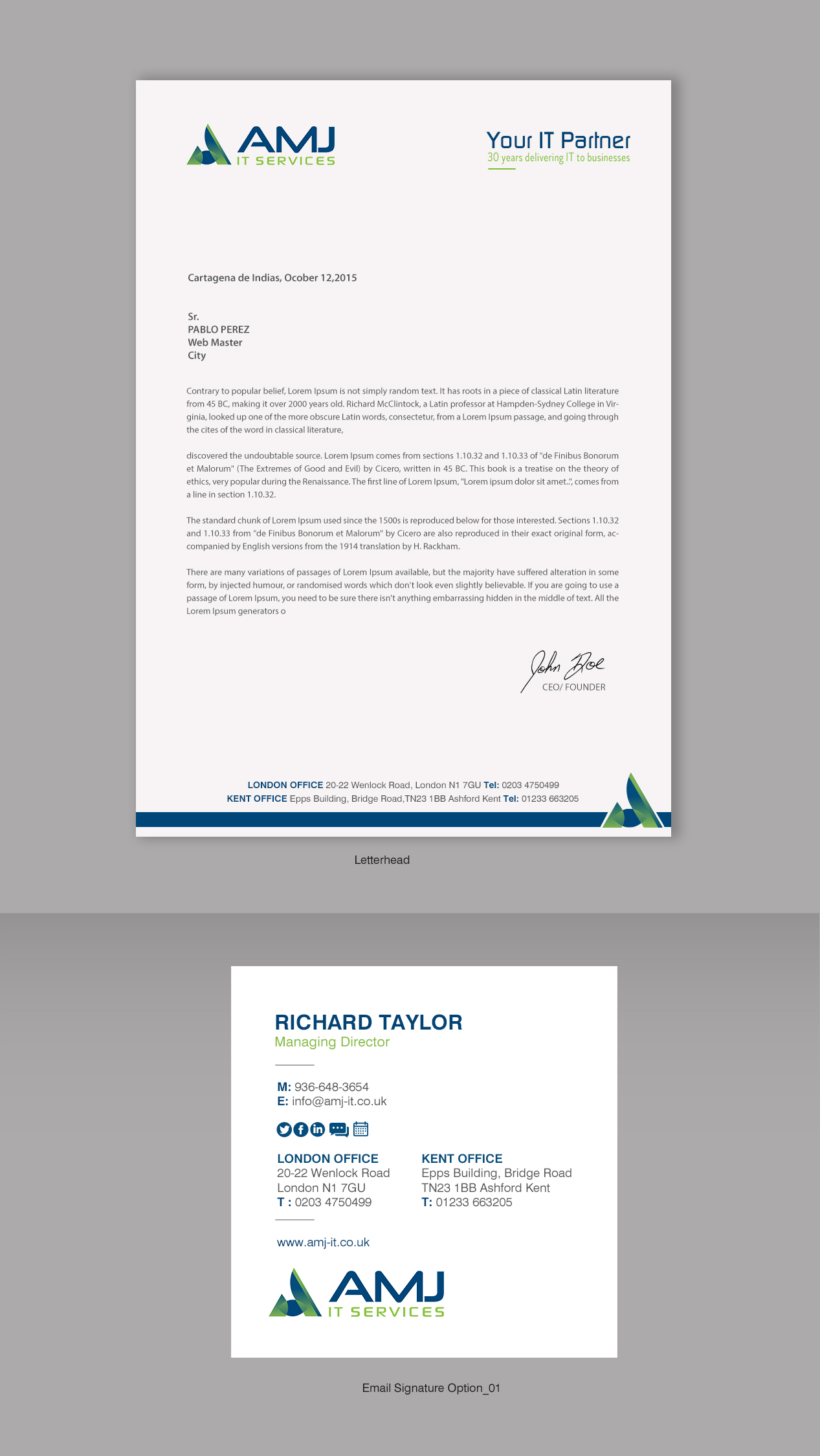 Stationery Design by chandrayaan.creative for this project | Design #29739354