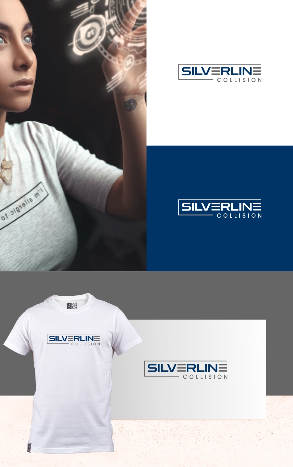 Diseño de Logo por MX LogoArt para Silverline Collision | Diseño #29678164