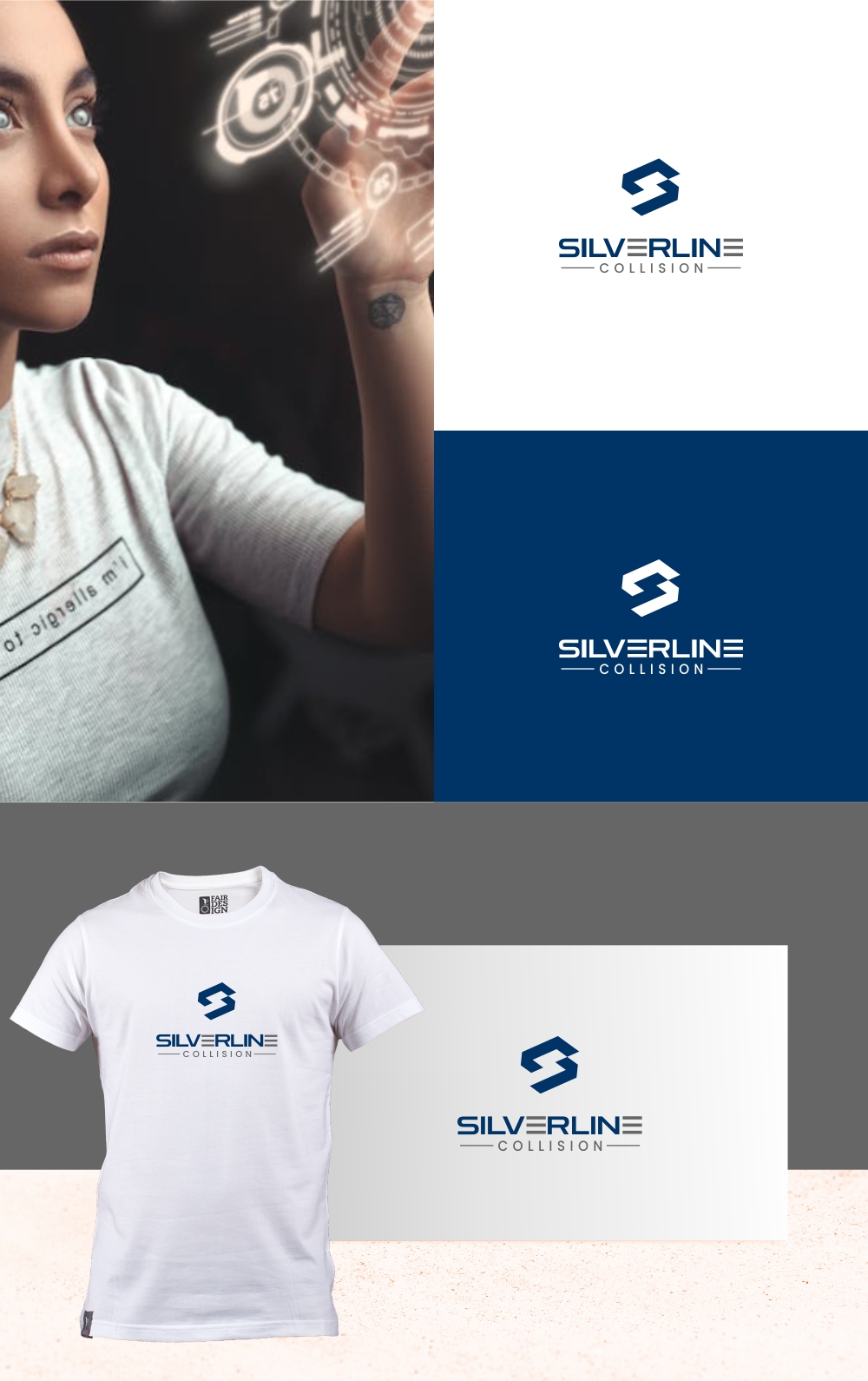 Diseño de Logo por MX LogoArt para Silverline Collision | Diseño #29678165