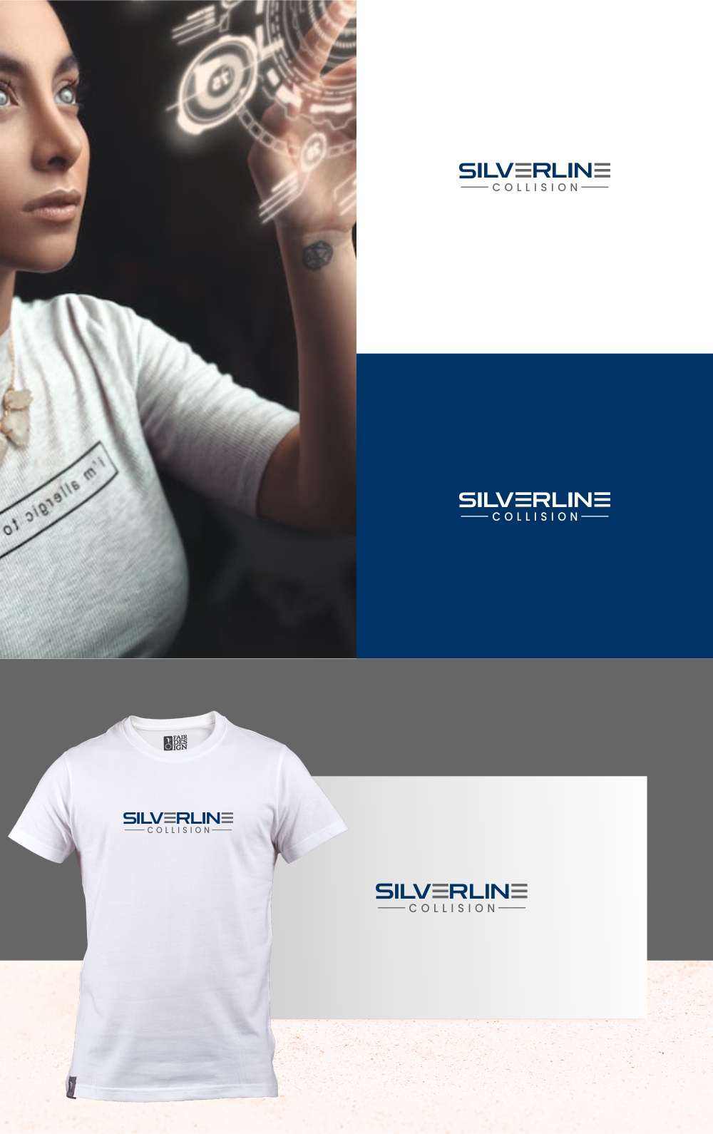 Diseño de Logo por MX LogoArt para Silverline Collision | Diseño #29678166