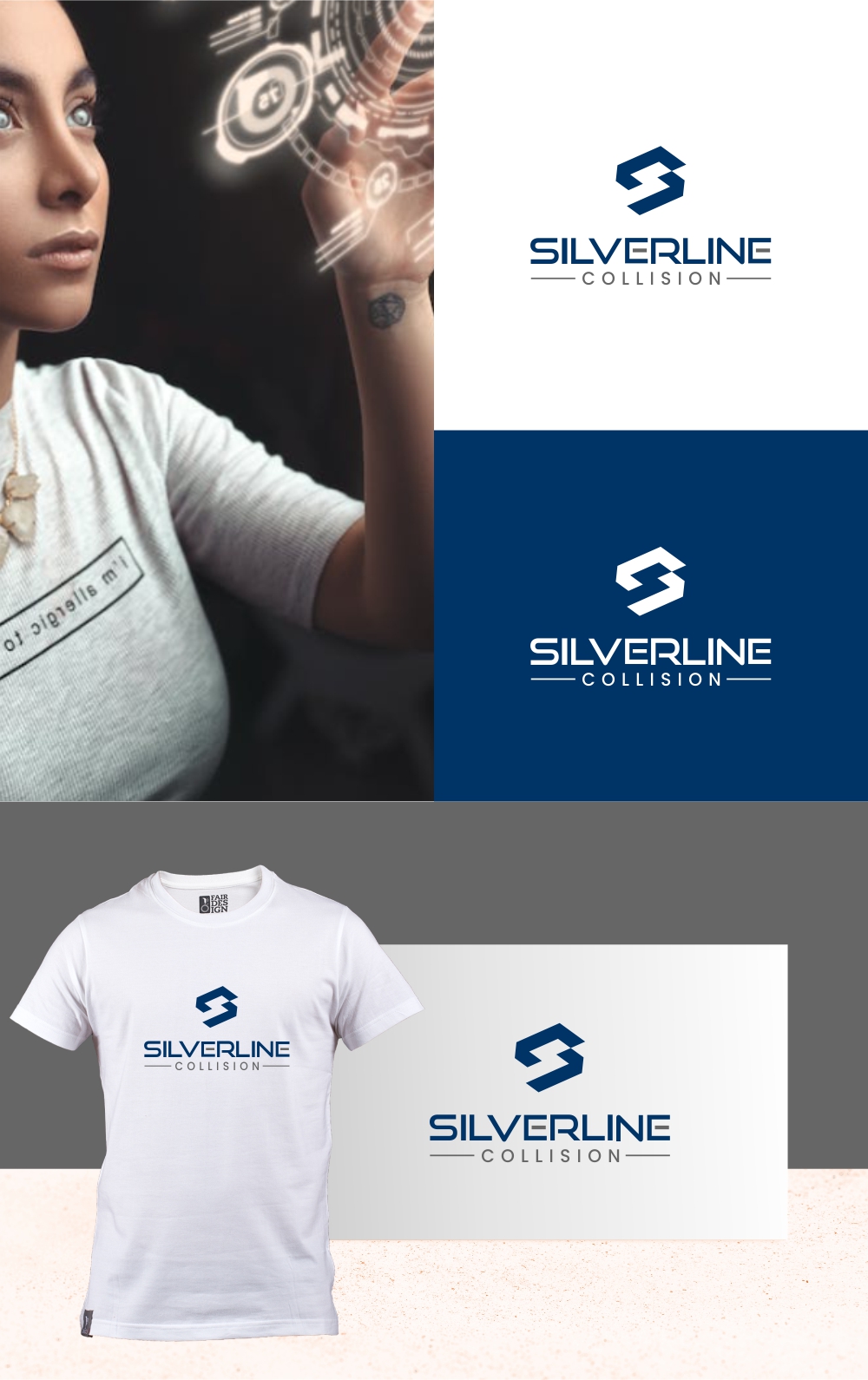 Diseño de Logo por MX LogoArt para Silverline Collision | Diseño #29678167