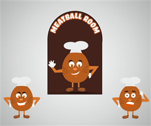 Design de Mascotte par Teena parhar pour Meatball Room | Design : #3087196