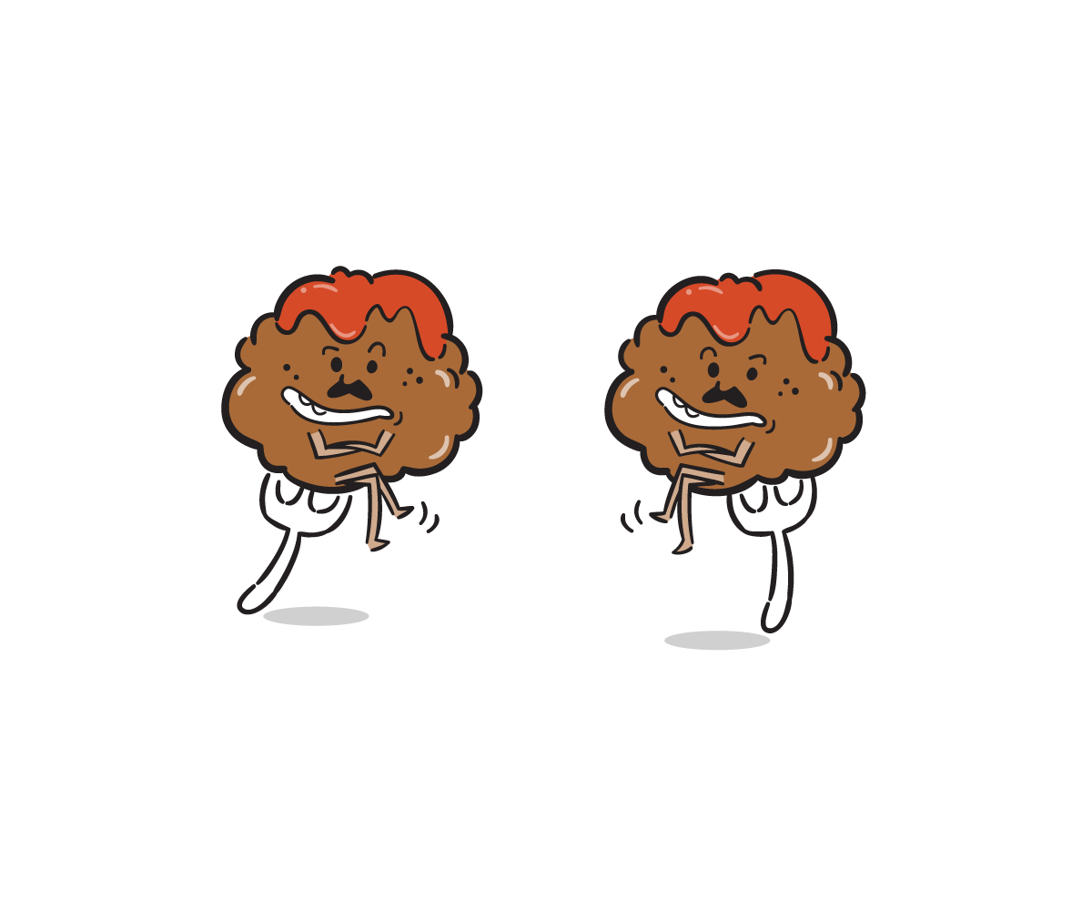 Mascot Design by fraphic for Meatball Room | Design #3091530