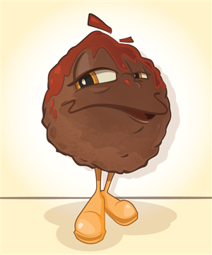Mascot Design by Tedoblevei for Meatball Room | Design #3117557