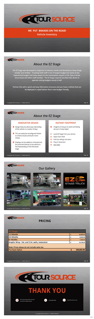 PowerPoint Design by pb for Tour Source LLC | Design: #29680355