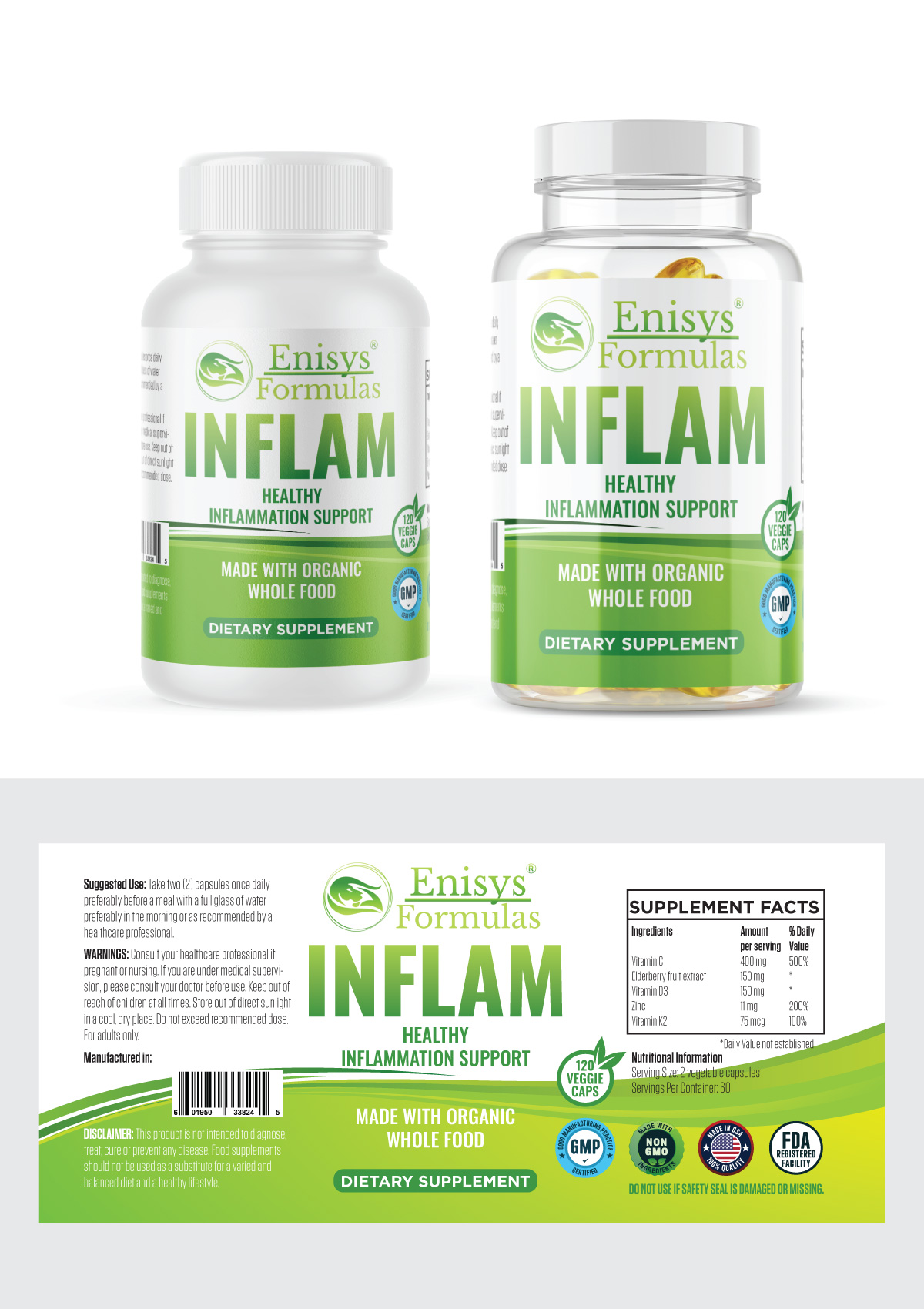 Design Étiquette par Sergio Coelho pour Enisys Formulas  | Design #29691278