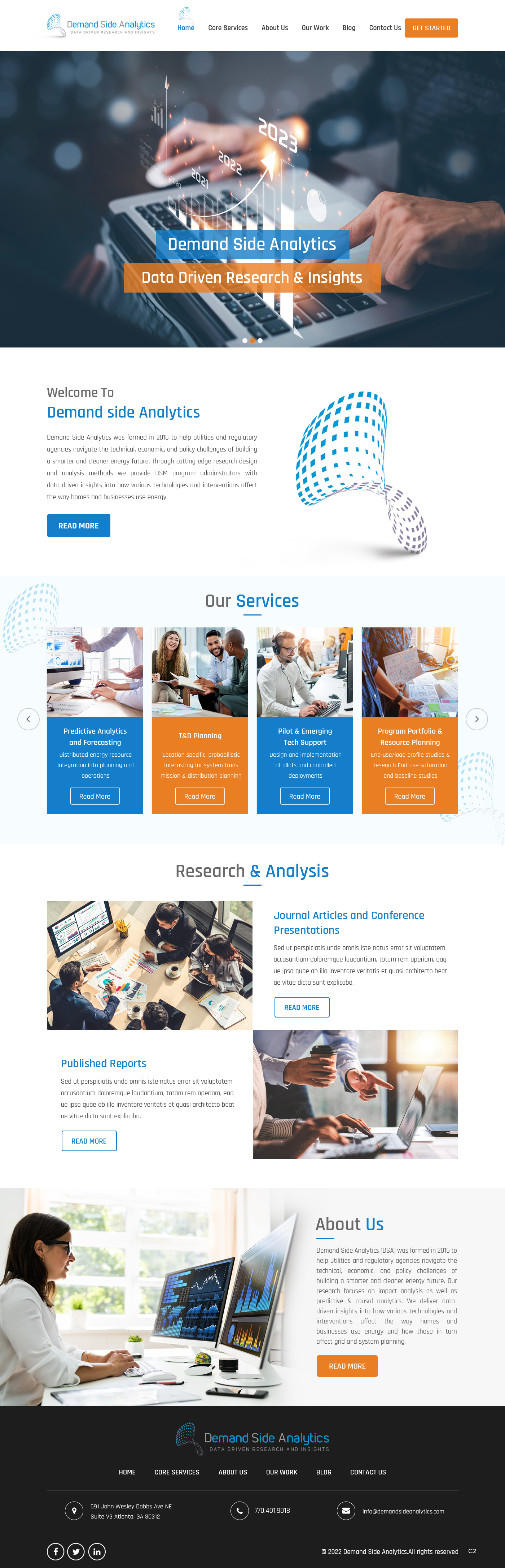 Web Design by pb for Demand Side Analytics | Design #29685401