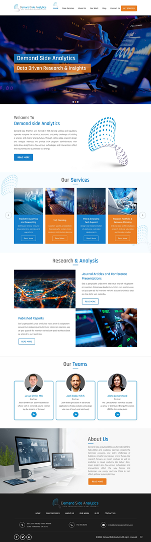 Web Design by pb for Demand Side Analytics | Design: #29703109
