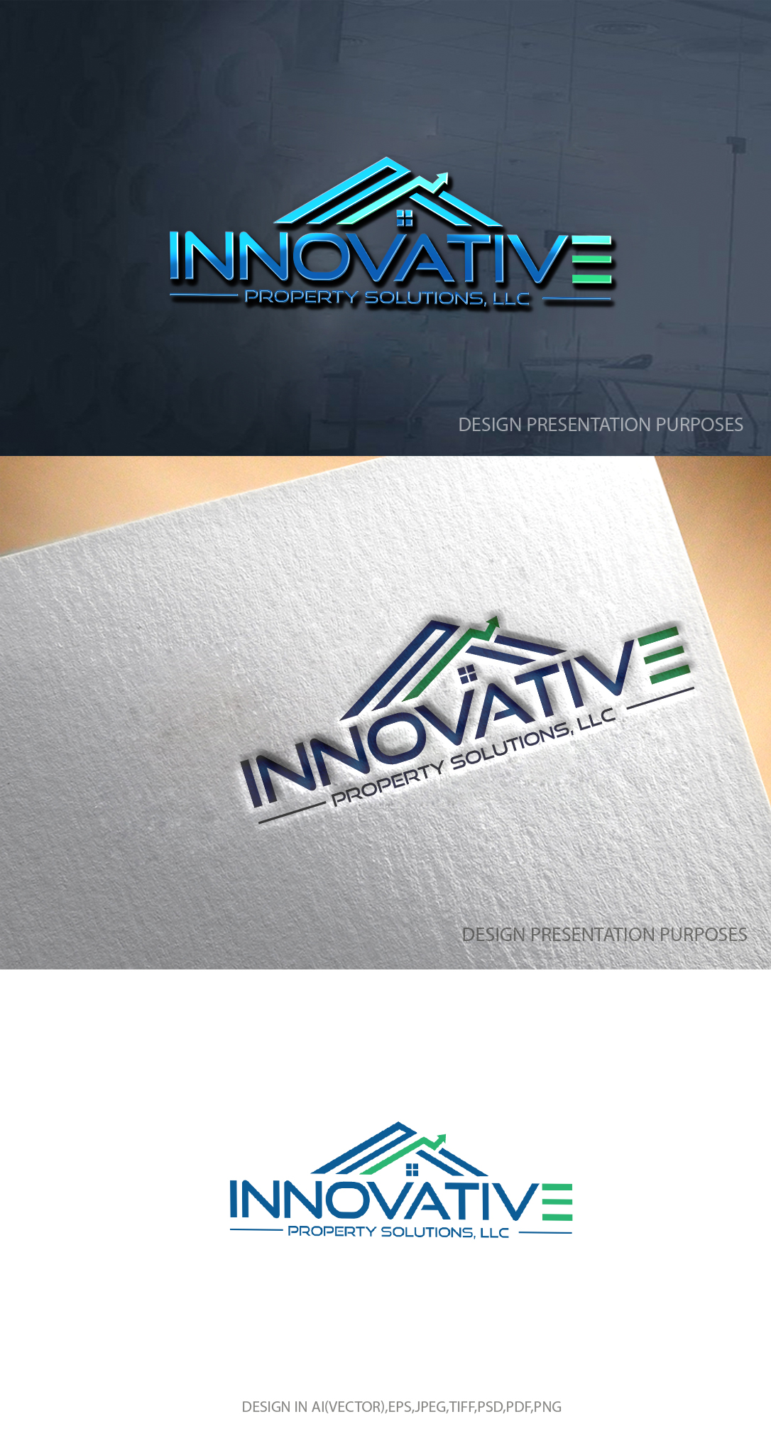 Logo Design by zebronicgraphic for Innovative Property Solutions, LLC | Design #29678124