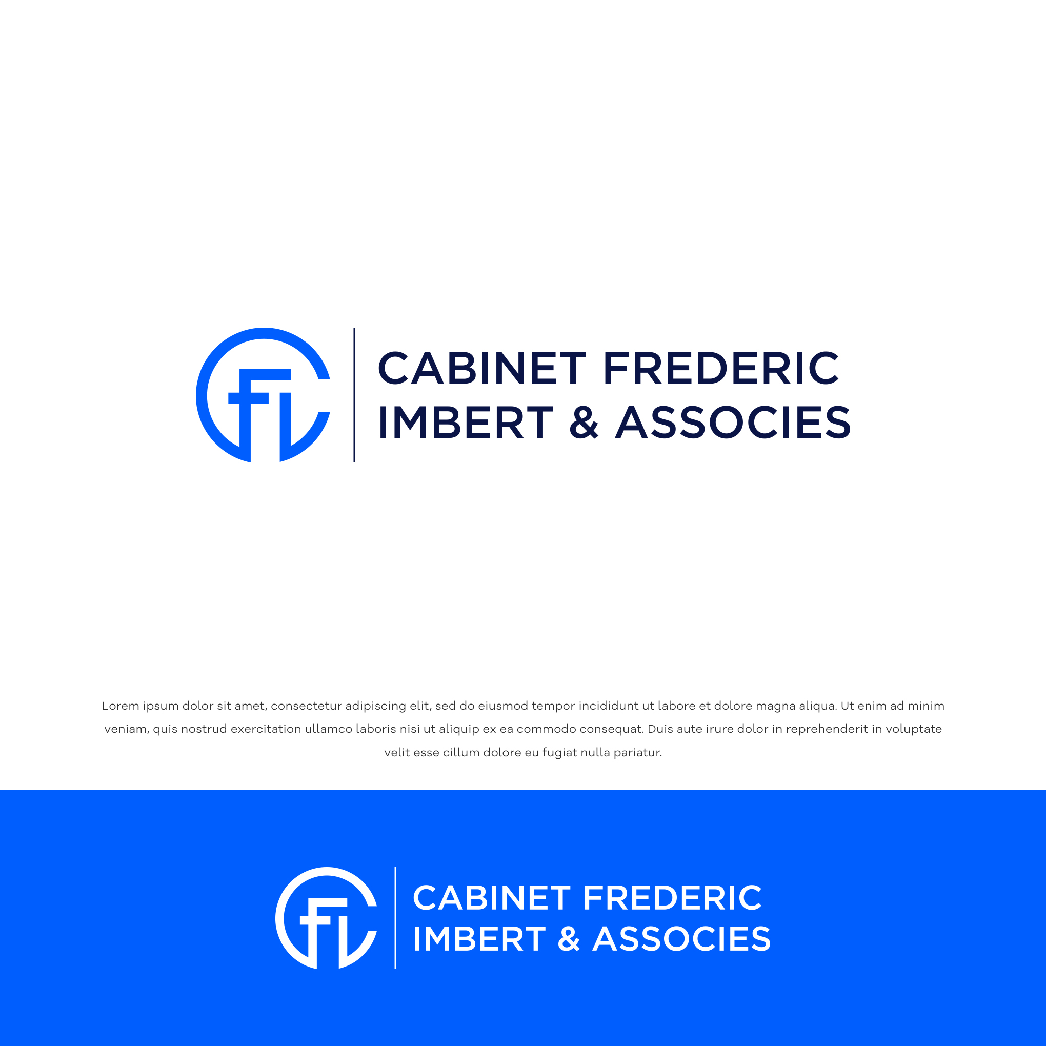 Logo Design by Aourus69 for CABINET FREDERIC IMBERT & ASSOCIES | Design #29687326