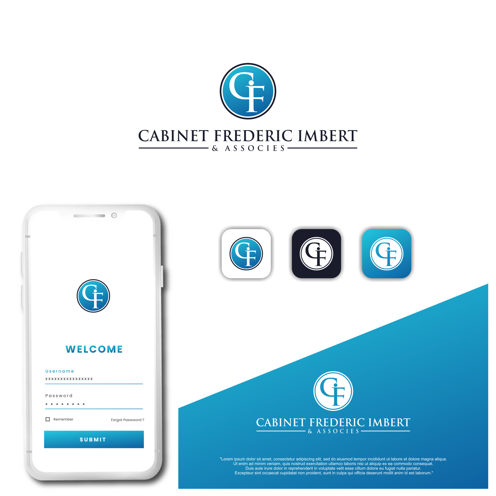 Logo Design by BoboiBoy Api for CABINET FREDERIC IMBERT & ASSOCIES | Design #29682624