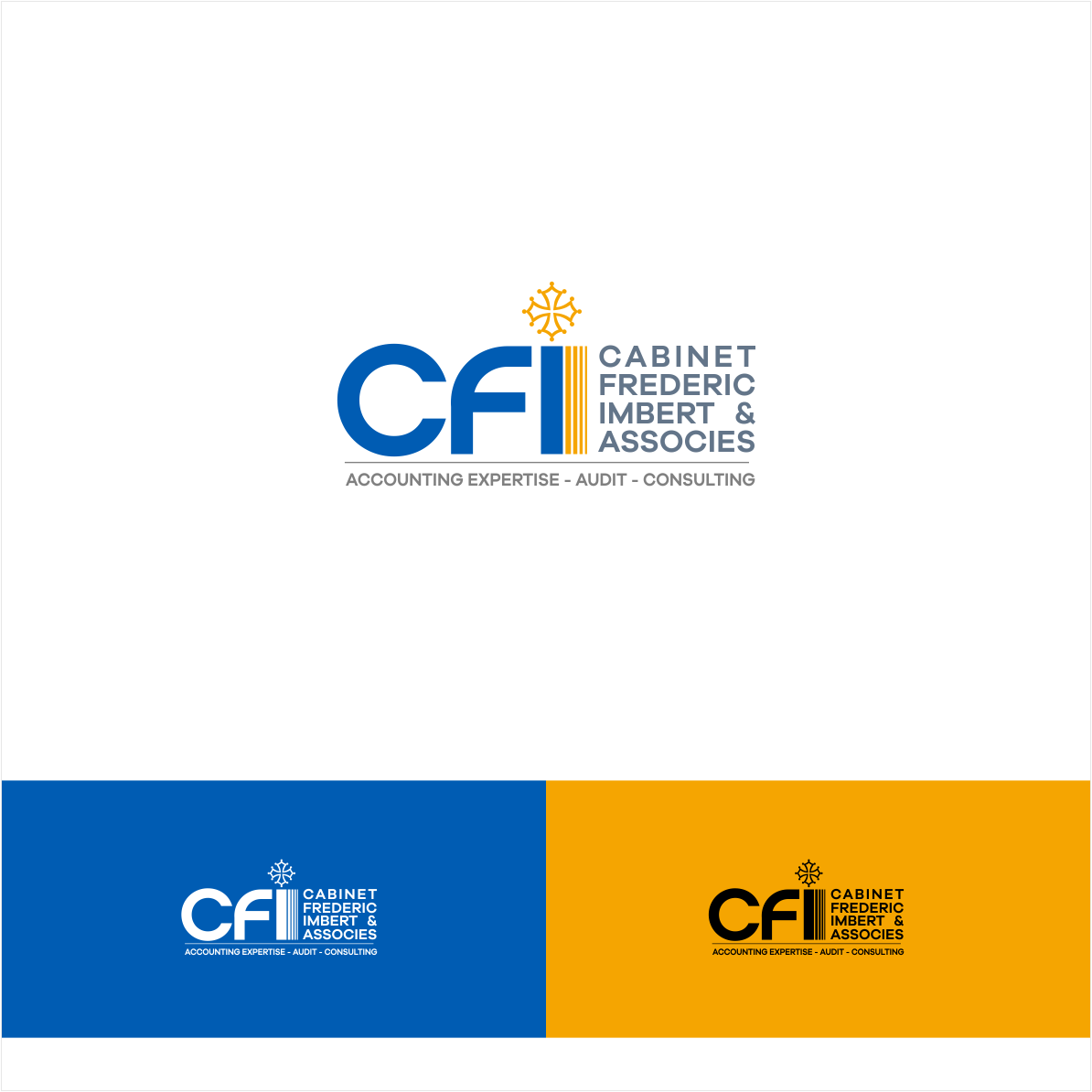 Logo Design by Arham Hidayat for CABINET FREDERIC IMBERT & ASSOCIES | Design #29698931