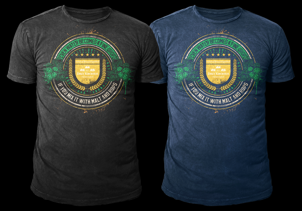 Diseño de Camiseta por APHOTIC APPAREL para Frankenhotel Drei Kronen Memmelsdorf GmbH | Diseño #29686089