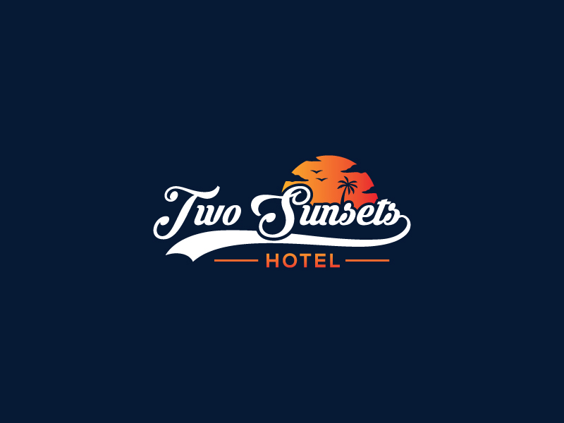 Logo Design by kikostora for Two Sunsets Hotel | Design #29694744