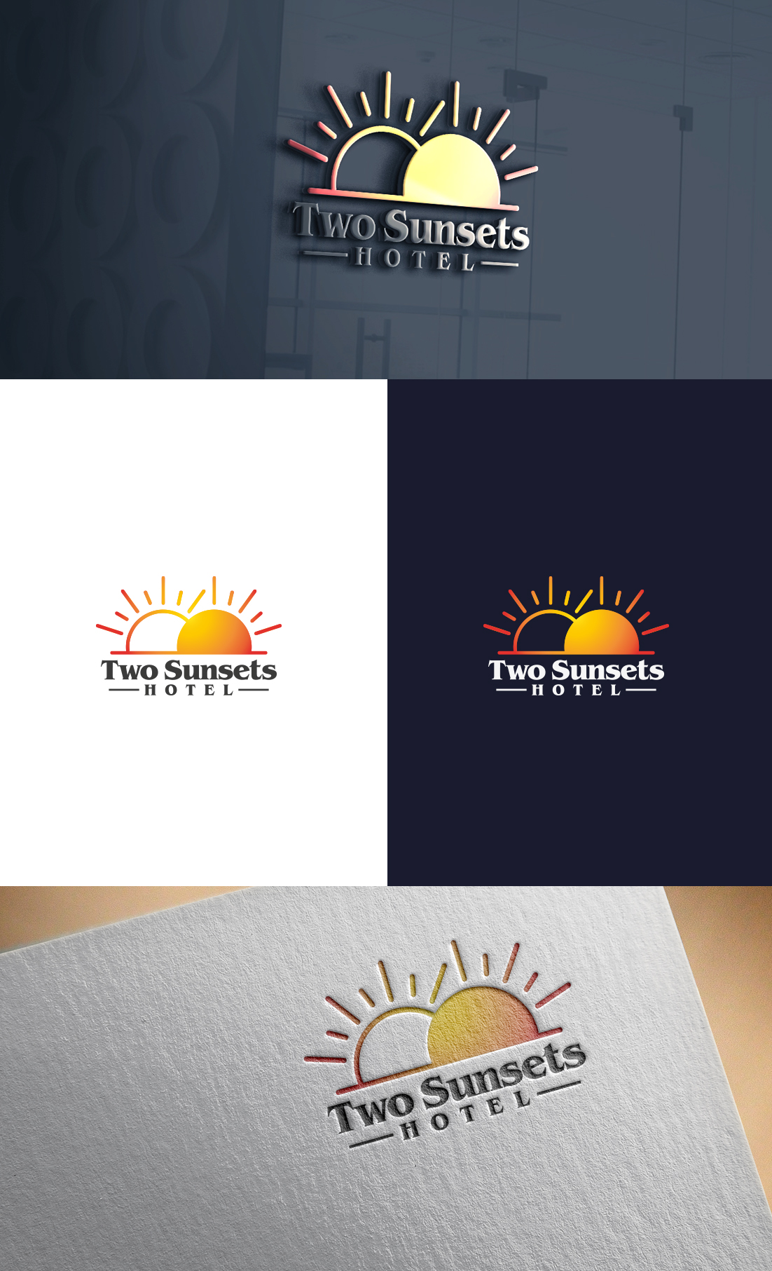 Logo Design by GLDesigns for Two Sunsets Hotel | Design #29682032