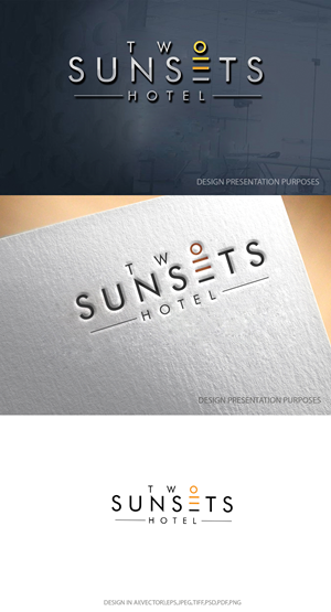 Design de Logo par zebronicgraphic pour Two Sunsets Hotel | Design : #29684606