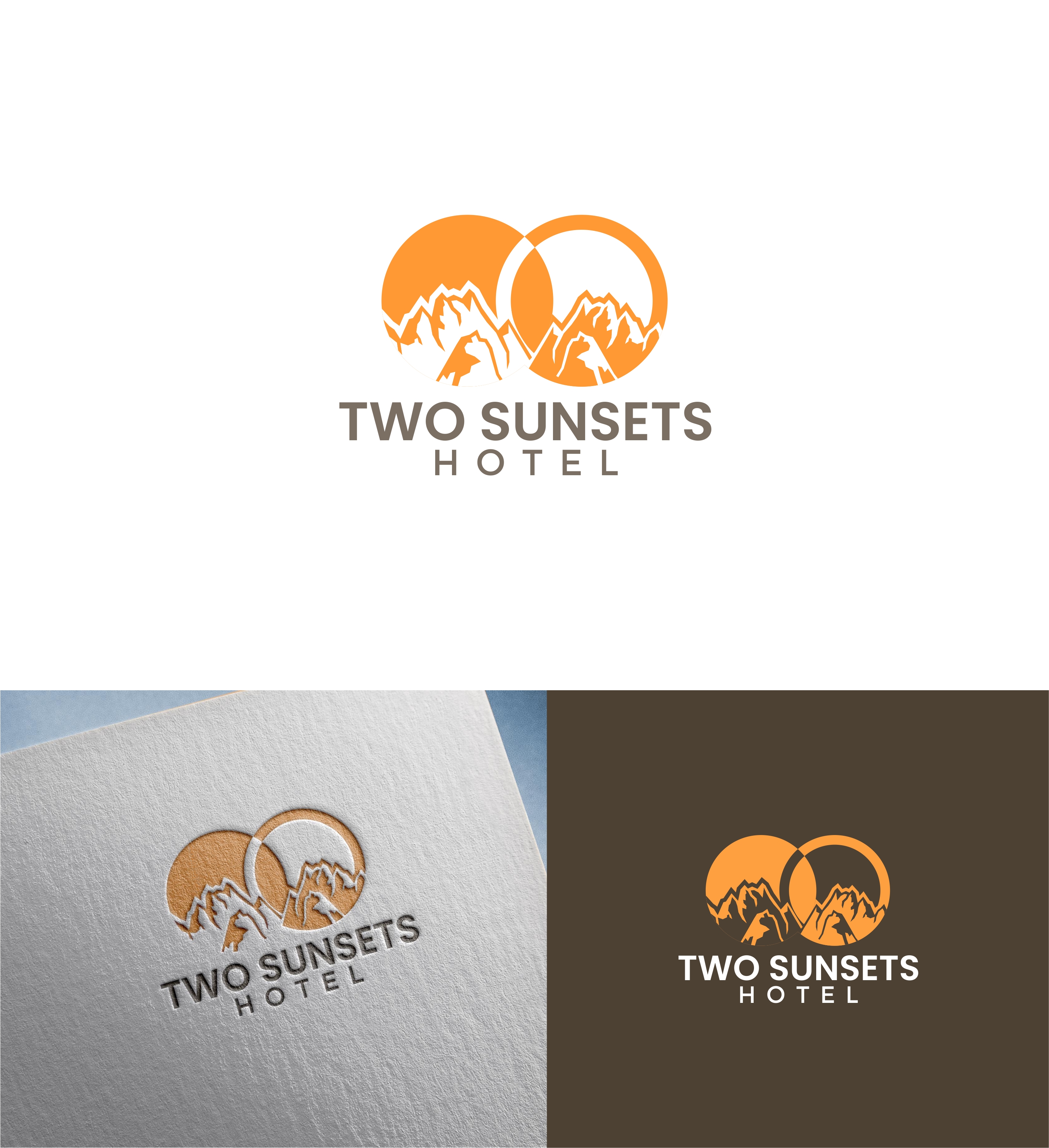 Logo Design by Joenet Jayawarna for Two Sunsets Hotel | Design #29786187