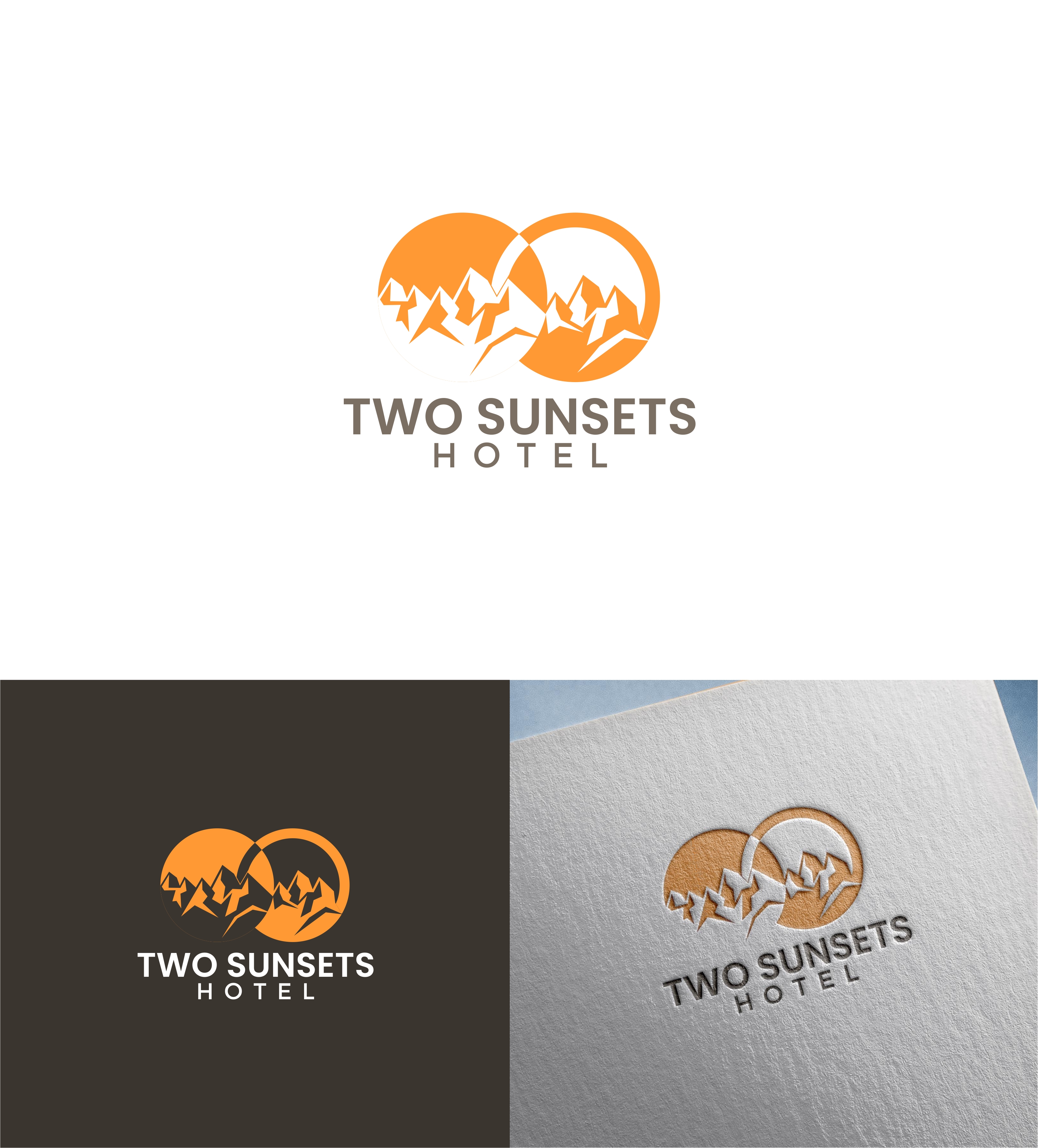 Logo Design by Joenet Jayawarna for Two Sunsets Hotel | Design #29788078