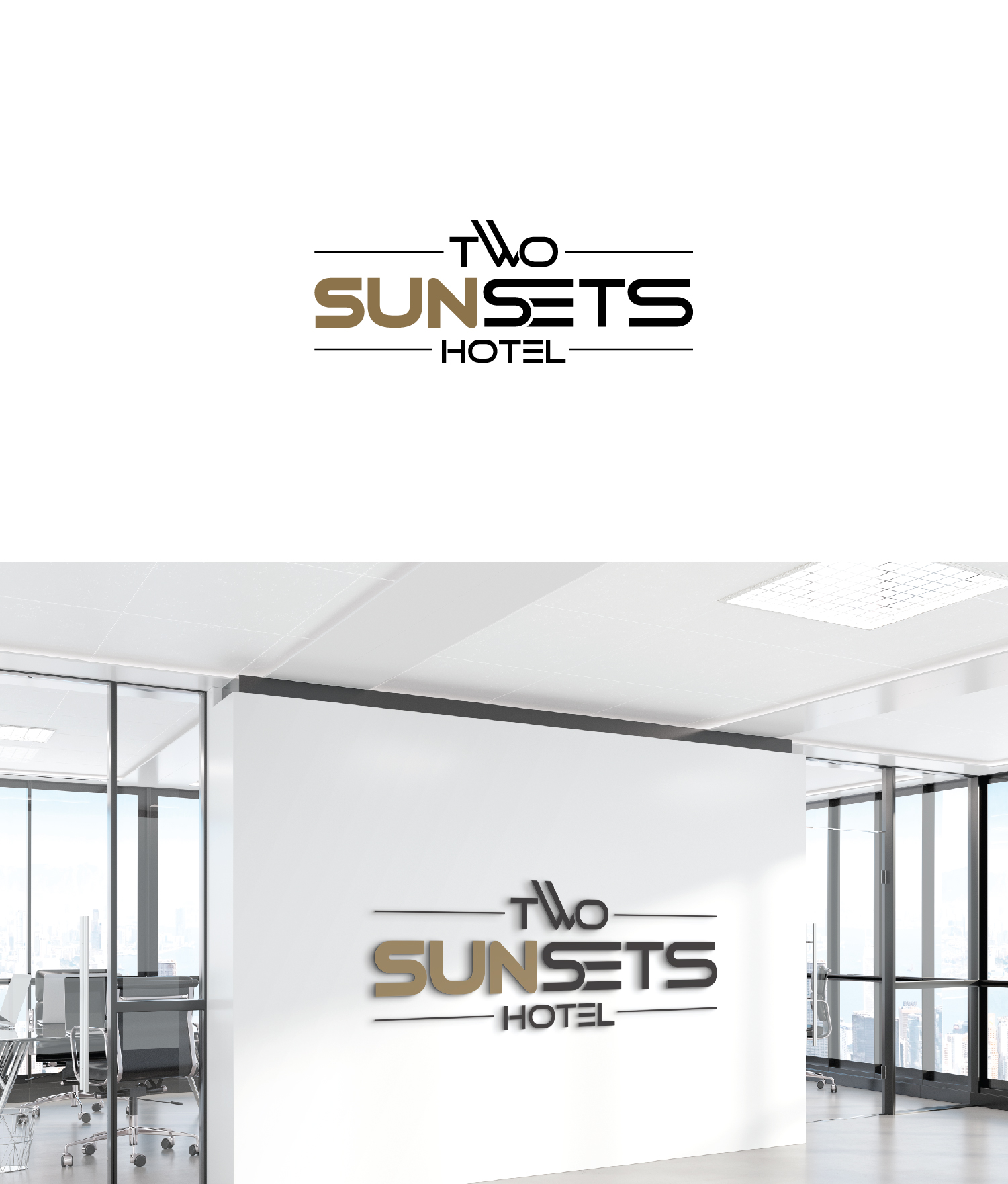 Logo Design by Maxo-Biz for Two Sunsets Hotel | Design #29688407
