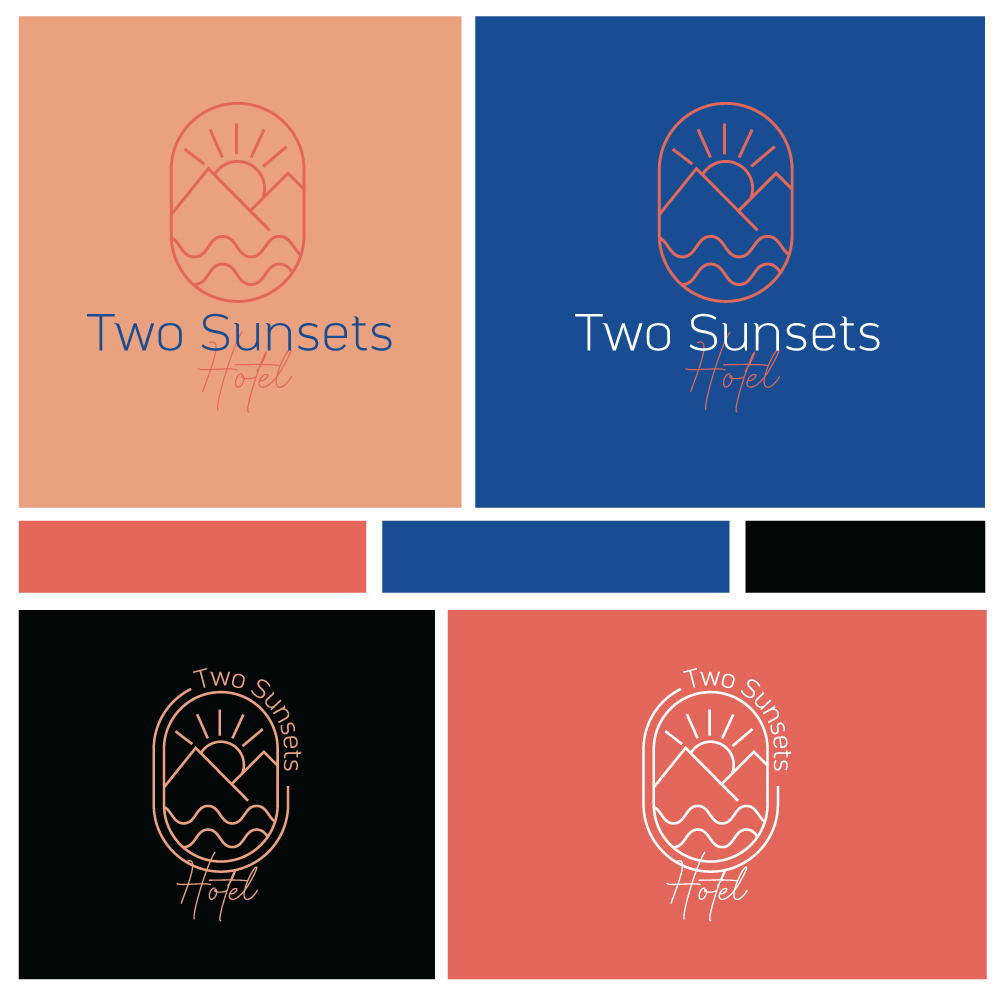 Diseño de Logo por Maystro para Two Sunsets Hotel | Diseño #29681338