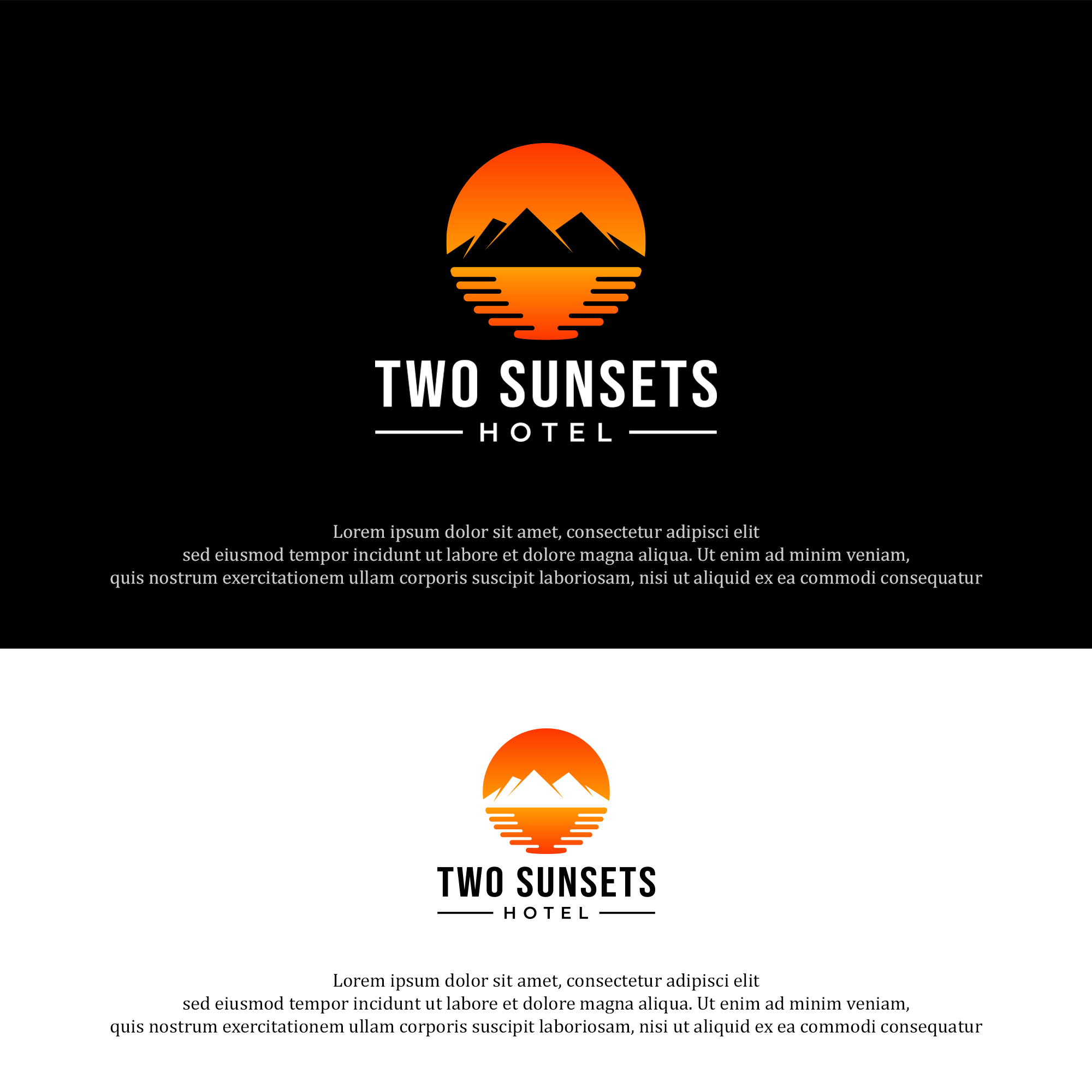 Logo Design by dk_Grafika for Two Sunsets Hotel | Design #29684251