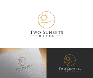 Diseño de Logo por Nevore Graphics para Two Sunsets Hotel | Diseño #29694768