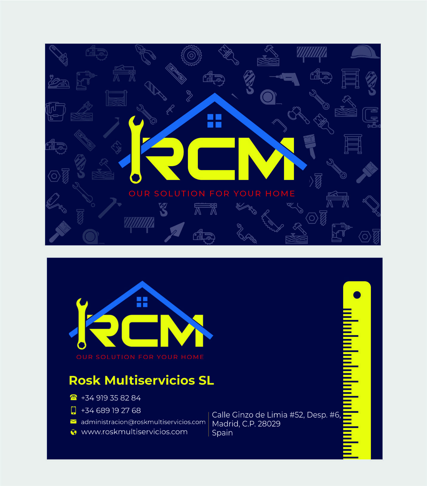 Stationery Design by jasmeen1975 for Rosk Multiservicios S.L. | Design #29692587