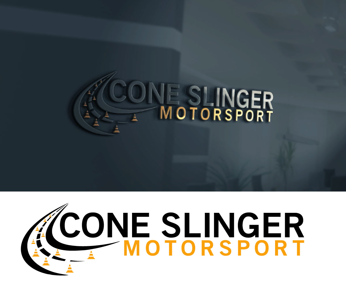 Masculine, Professional, Automotive Racing Logo Design for Cone Slinger
