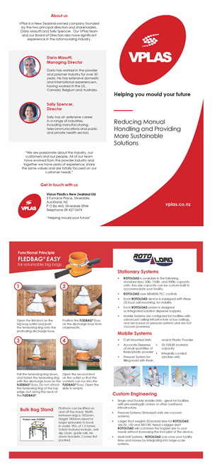 Design de Brochure par Avanti Media pour Vision PLastcis NZ Limited | Design #29724891